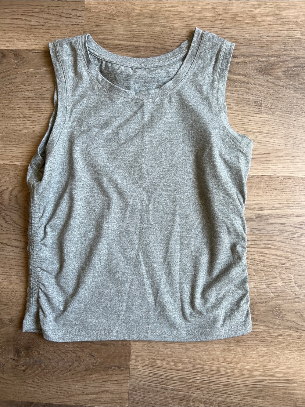 Women’s crop Grey Sleeveless Tank Top